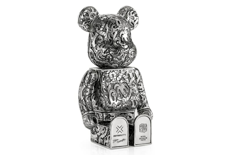 Steven Harrington's BE@RBRICK Gets the Pewter Treatment