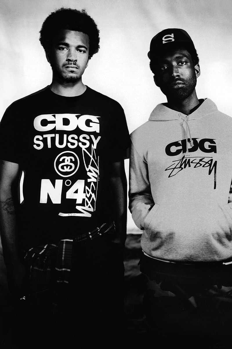 stussy Comme des Garçons coach jacket grey hoodie black white t shirt fall 2021 dover street market