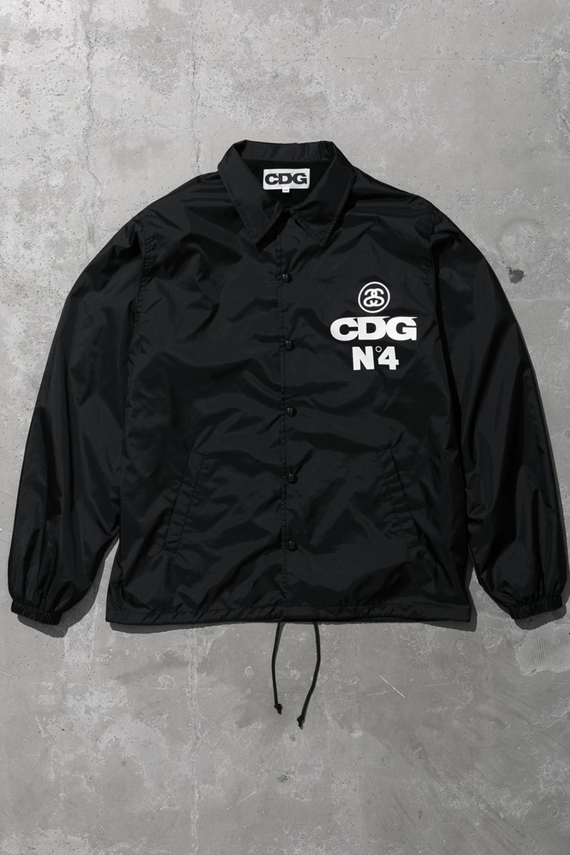 stussy Comme des Garçons coach jacket grey hoodie black white t shirt fall 2021 dover street market