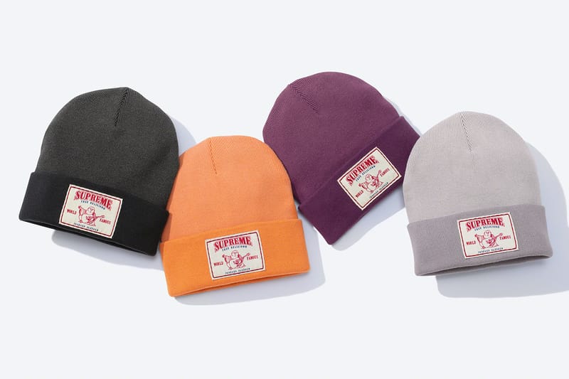 supreme x true religion hat