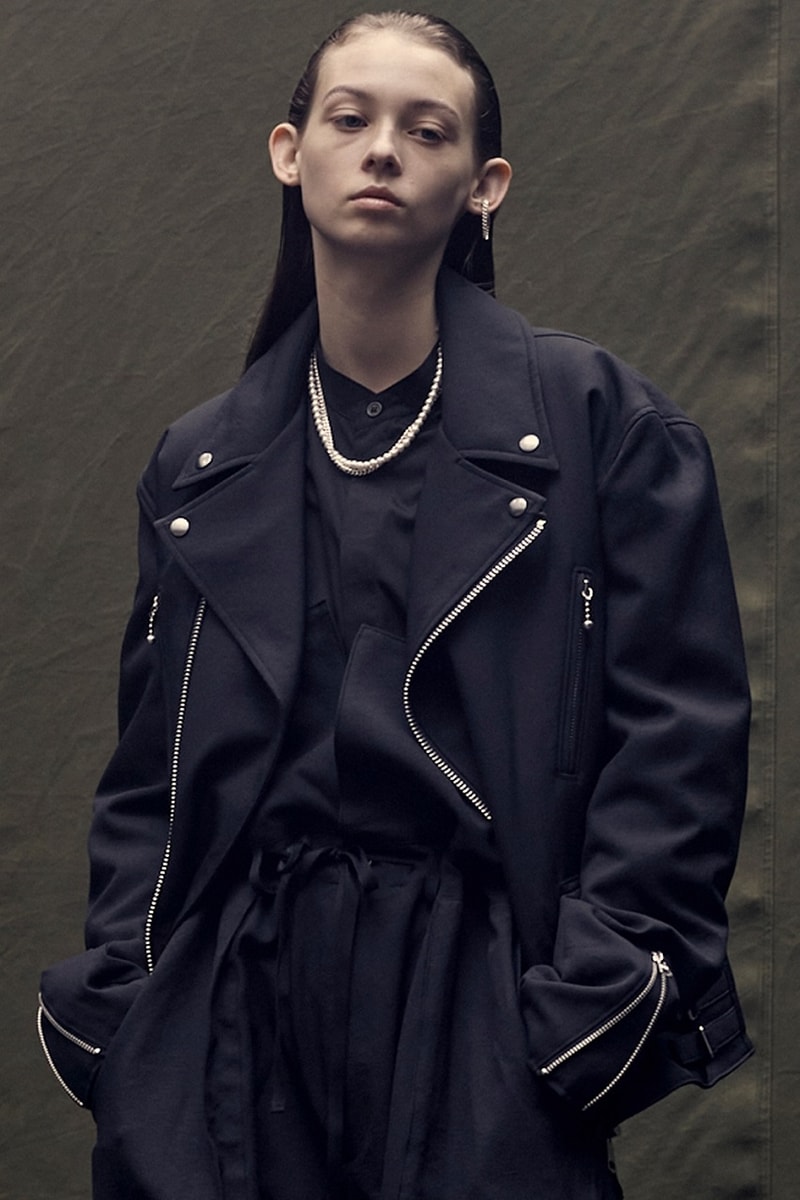 S’YTE fall winter 2021 leather denim fashion jackets working from home relaxed fit Yohji Yamamoto balloon minimal tailoring stretch fabric comfort business formal garment 40 years 10 anniversary biker sport military