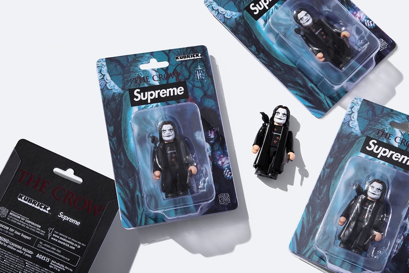 The Crow Supreme Fall 2021 Collaboration Release Info Date Buy James O’Barr Medicom Toy Kubrick