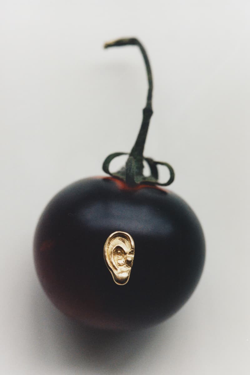 THE SHOPHOUSE Presents Joy BC and Chris Rhodes' Joint Exhibit 'POMODORO' hong kong london goldsmith jewelry artist photographer photography still life tomato onion contemporary art ancient mythology greek myths