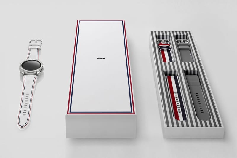 Thom Browne and Samsung Debut Rhodium-Plated Galaxy Watch4