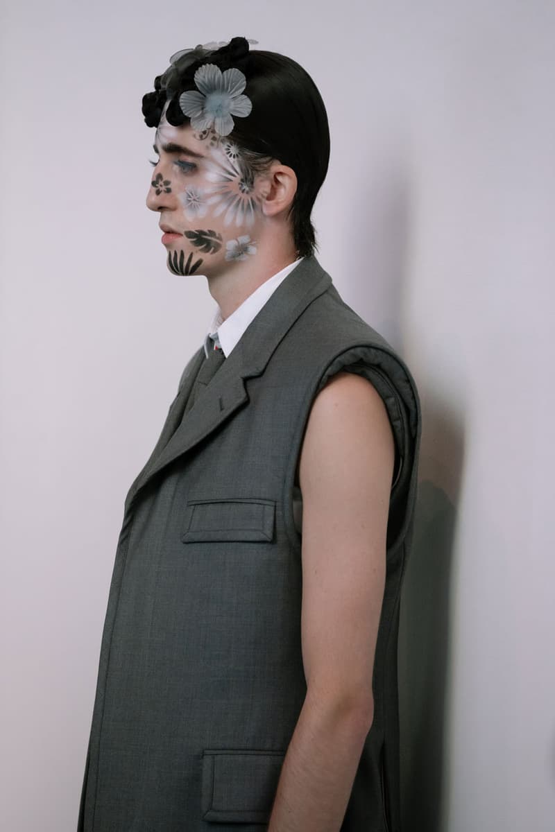 Backstage at Thom Browne's SS22 Show Spring Summer 2022 New York Fashion Week