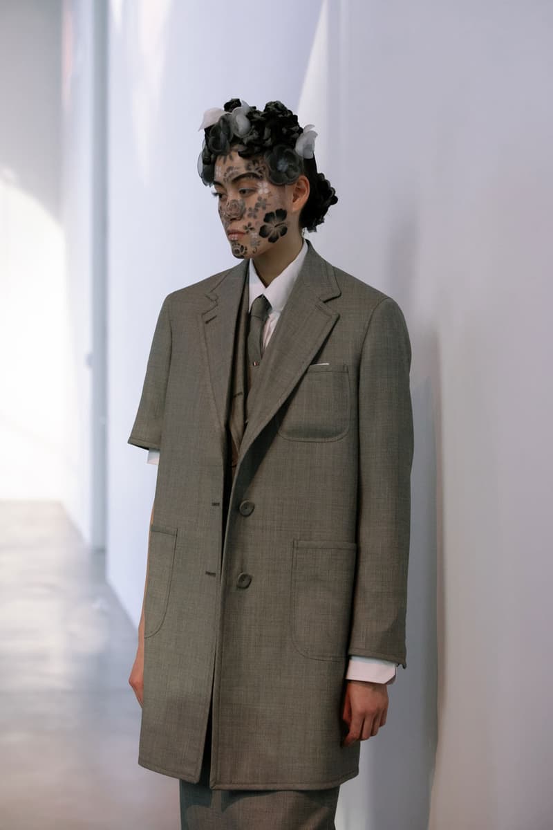 Backstage at Thom Browne's SS22 Show Spring Summer 2022 New York Fashion Week