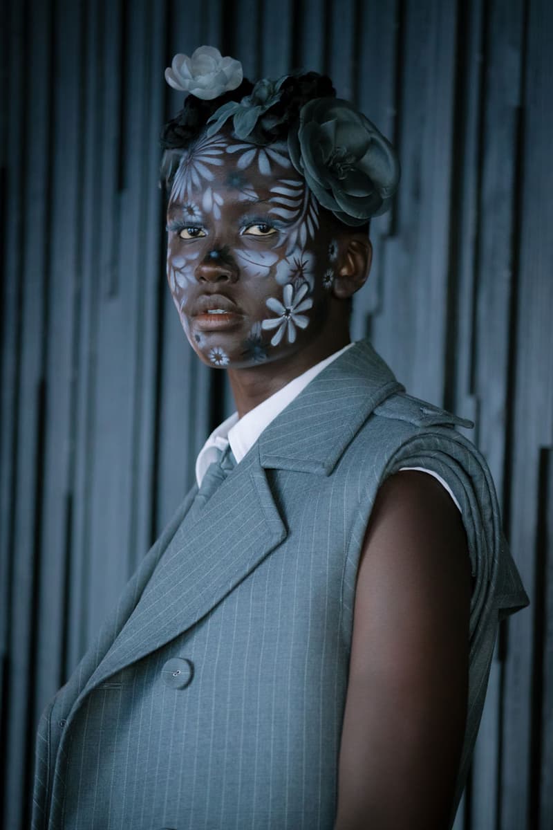 Backstage at Thom Browne's SS22 Show Spring Summer 2022 New York Fashion Week