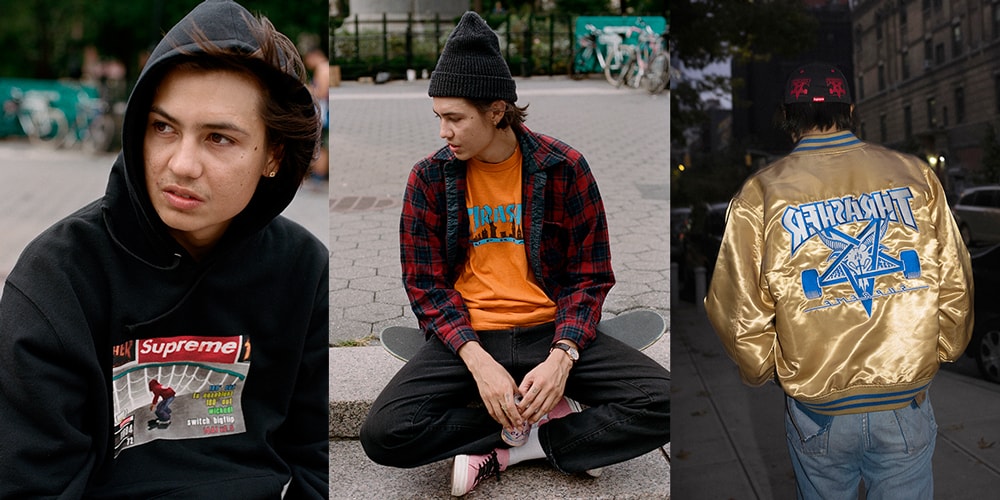 supreme x thrasher varsity jacket