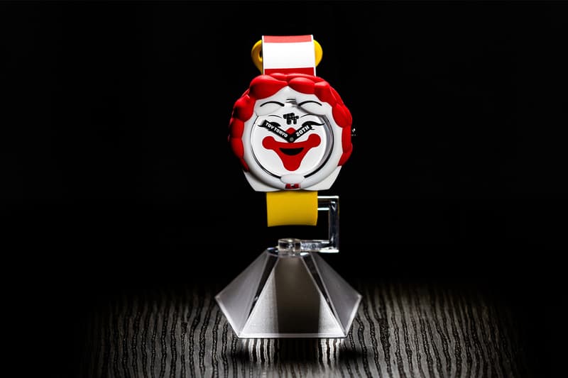 ron english designer toy figurine new york watch