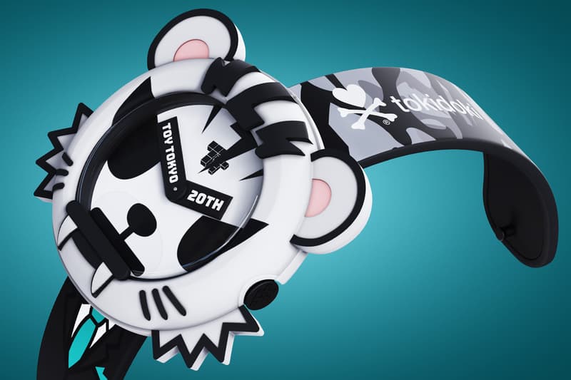 ron english designer toy figurine new york watch