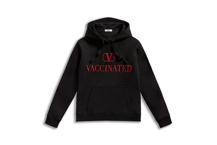 Valentino Promotes Global COVID-19 Vaccination With "VACCINATED" Hoodies