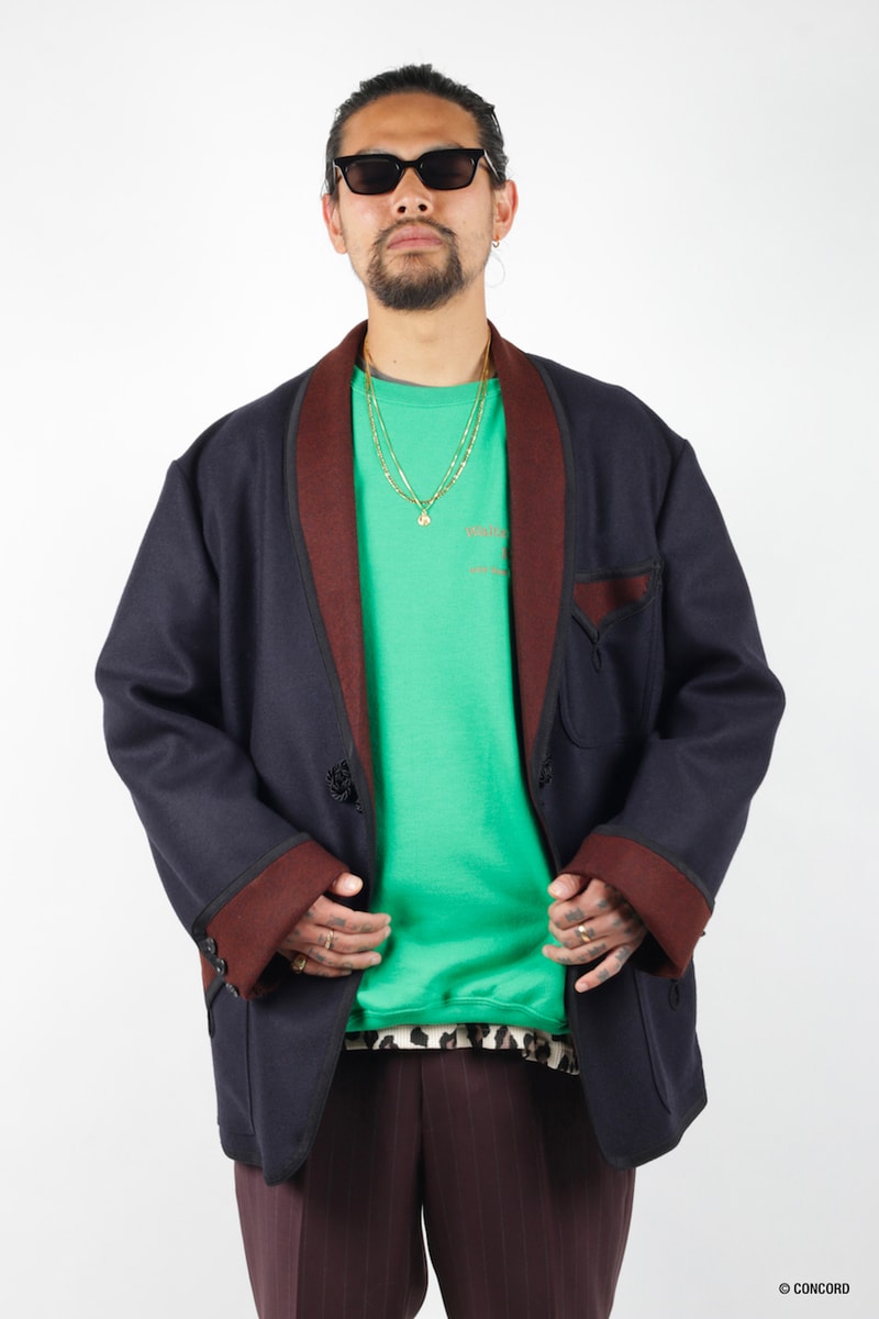Wacko Maria Delivers Bold and Playful Prints for FW21 Keiji Ishizuka Atsuhiko Mori pinstripe pants blazer pattern shirts jacket satin bomber velour tracksuit shirt jacket tiger print leopard print teddy coat collection fall winter 2021 release date lookbook info