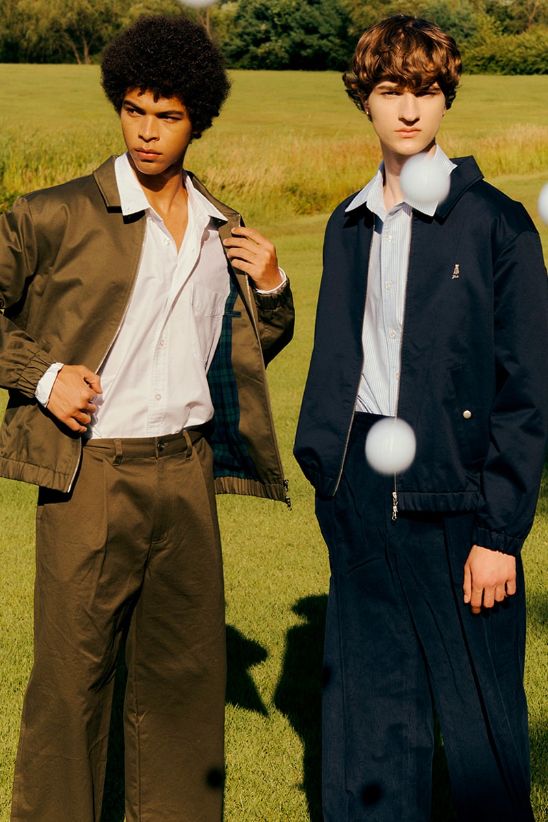 Seoul's World Golf History Museum and Yale University Collaborate for Contemporary Golf Apparel South korea knitted sweaters golf bag set colorblock checkered cardigan round neck quilted jacket handsome dan cap khaki corduroy fleece vests scarves release info