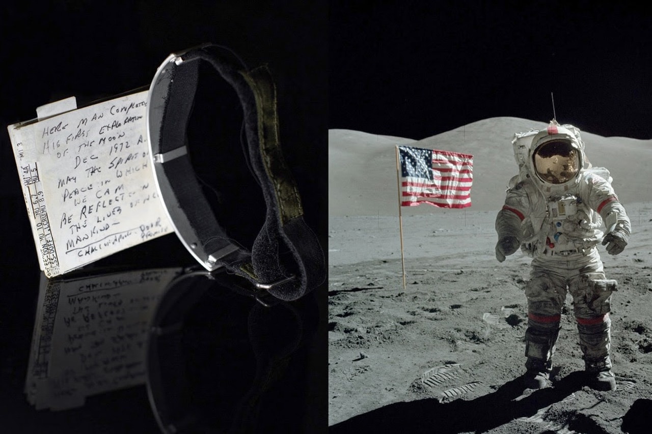 Gene Cernan Checklist Cuff Space Moon Lunar Landing RR Auction Buzz Aldrin Neil Armstrong