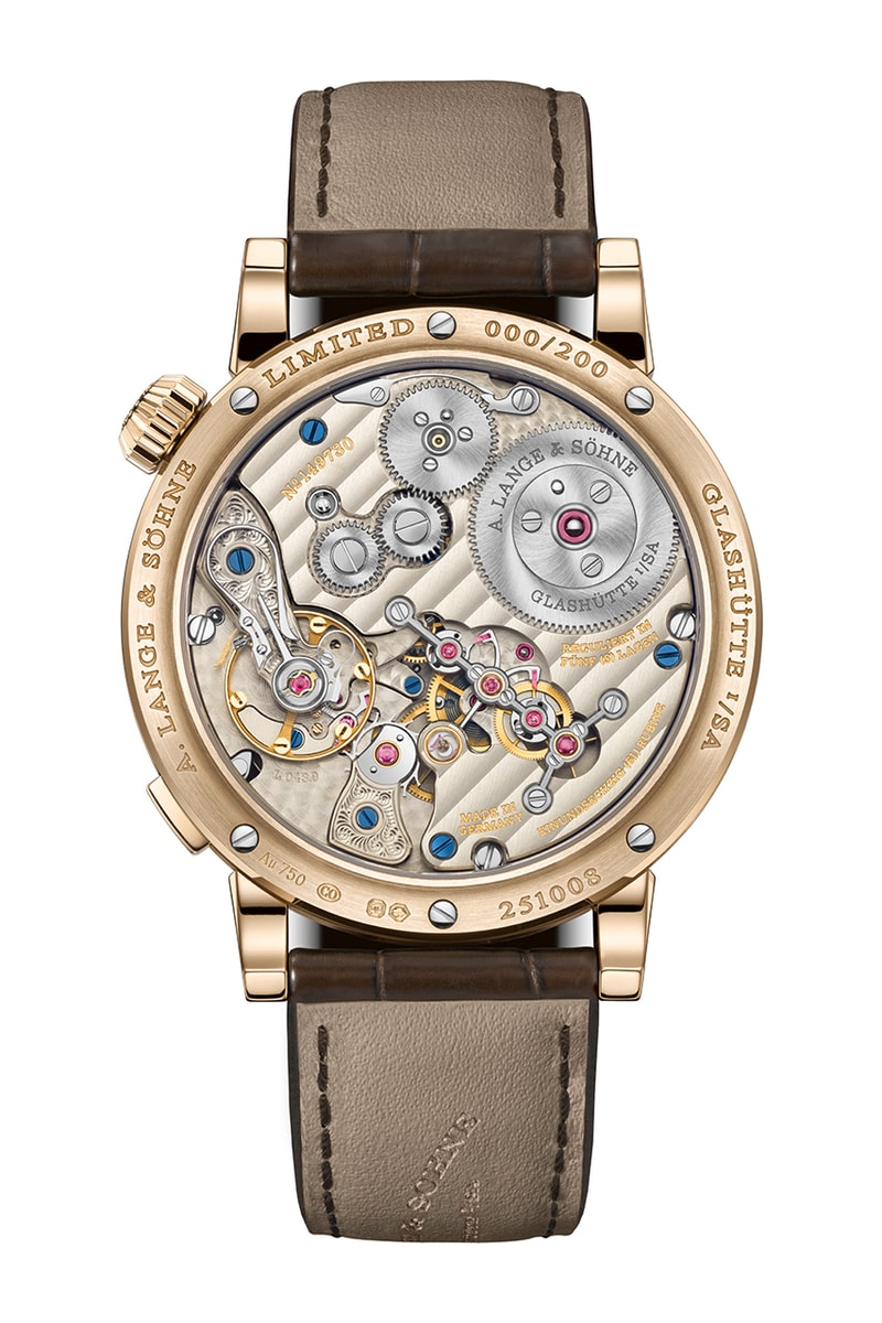 A. Lange & Söhne Upgrades Zeitwerk With Extended Power Reserve Honeygold case and Lumen Spec