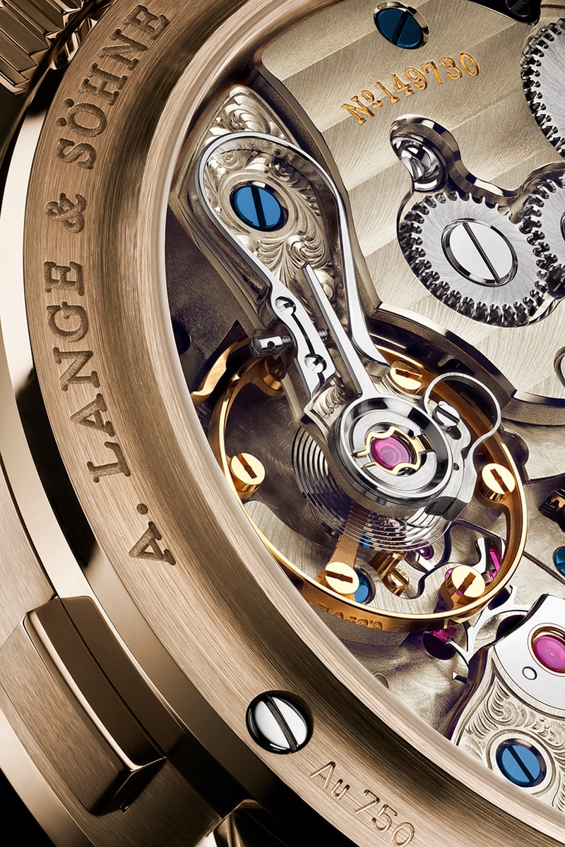A. Lange & Söhne Upgrades Zeitwerk With Extended Power Reserve Honeygold case and Lumen Spec