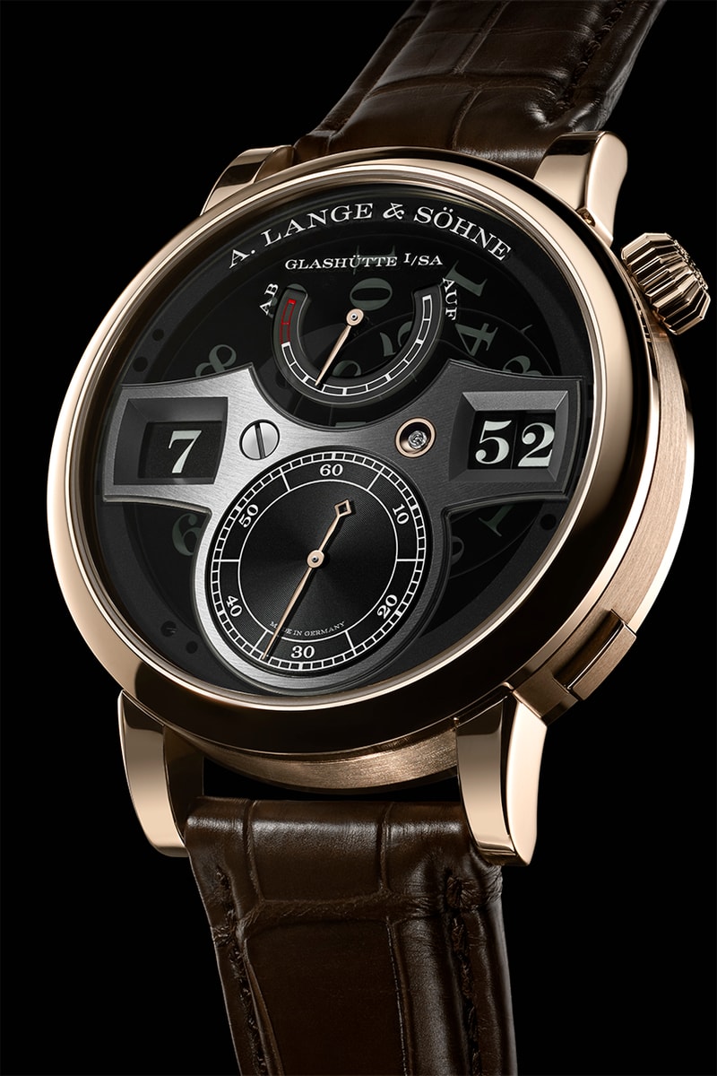 A. Lange & Söhne Upgrades Zeitwerk With Extended Power Reserve Honeygold case and Lumen Spec