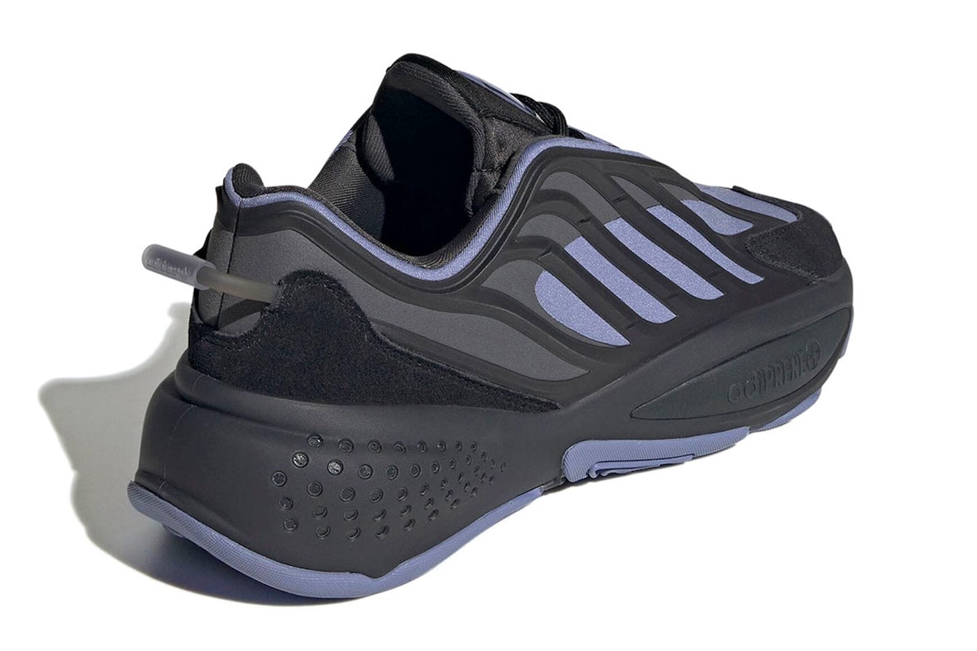 adidas Ozrah “Carbon” H04206 Release Info sneakers three stripes footwear carbon core black textile suede