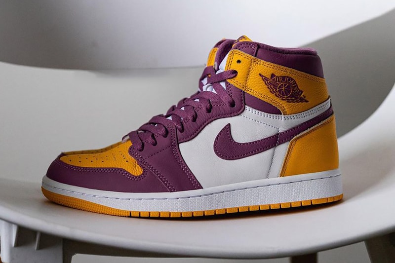 air jordan 1 high brotherhood 555088 706 university gold purple white release date info store list buying guide photos price 