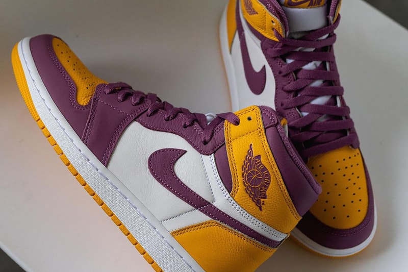 air jordan 1 high brotherhood 555088 706 university gold purple white release date info store list buying guide photos price 