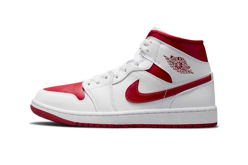 Air Jordan 1 Mid Red Toe Release Info 554724-161 Date Buy Price University White