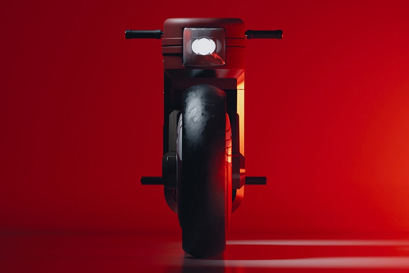 allan williams honda motocompo XL cafe racer motorcycle render Honda City 90s Retro cyberpunk industrial render scooters motorcycles  