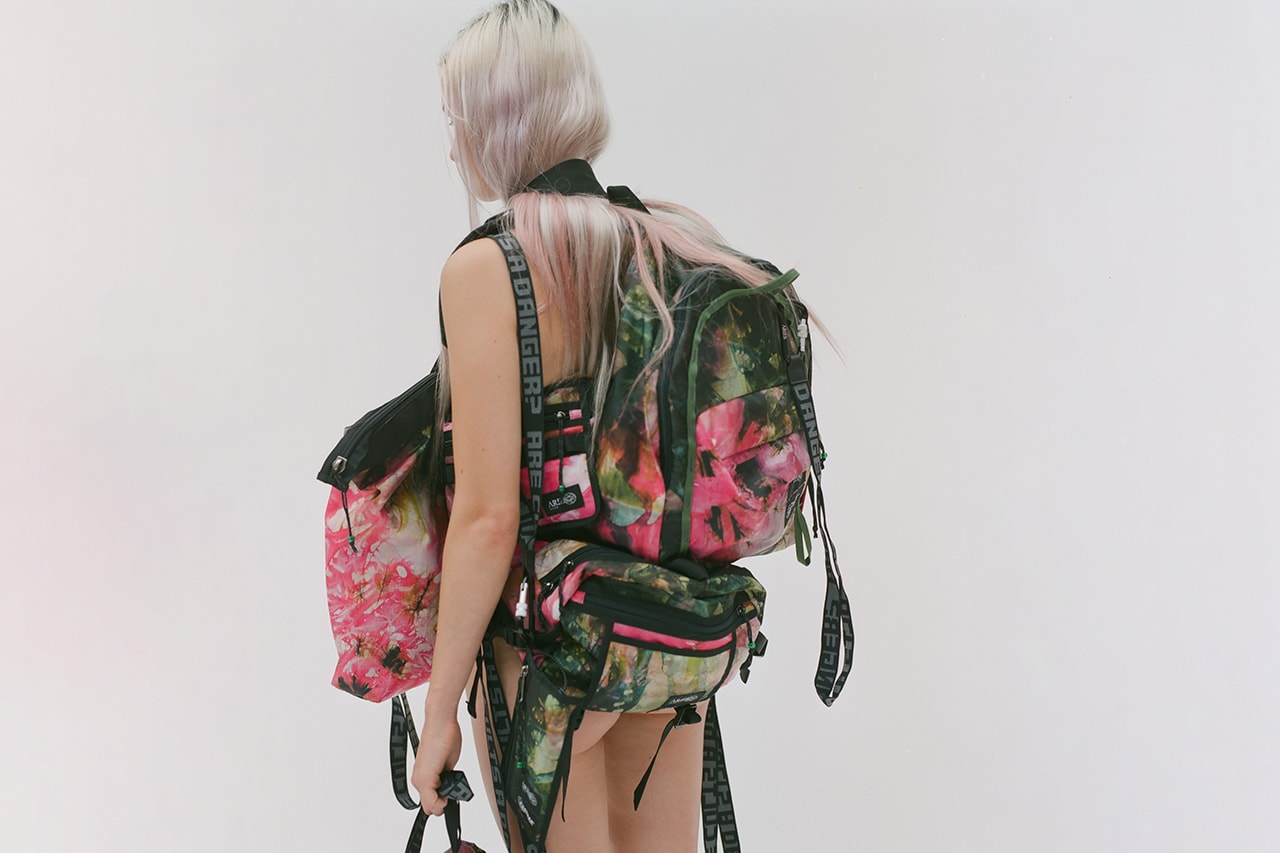 aries london sofia prantera fall winter 2021 eastpak bags tactical military tie dye camouflage release information