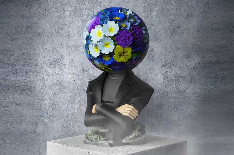 Azuma Makoto Explores the Relationship Between Man and Floral Kind in Limited Collectible Launch polystone statue tokyo flower and man winter edition mighty jaxx figurine collectible