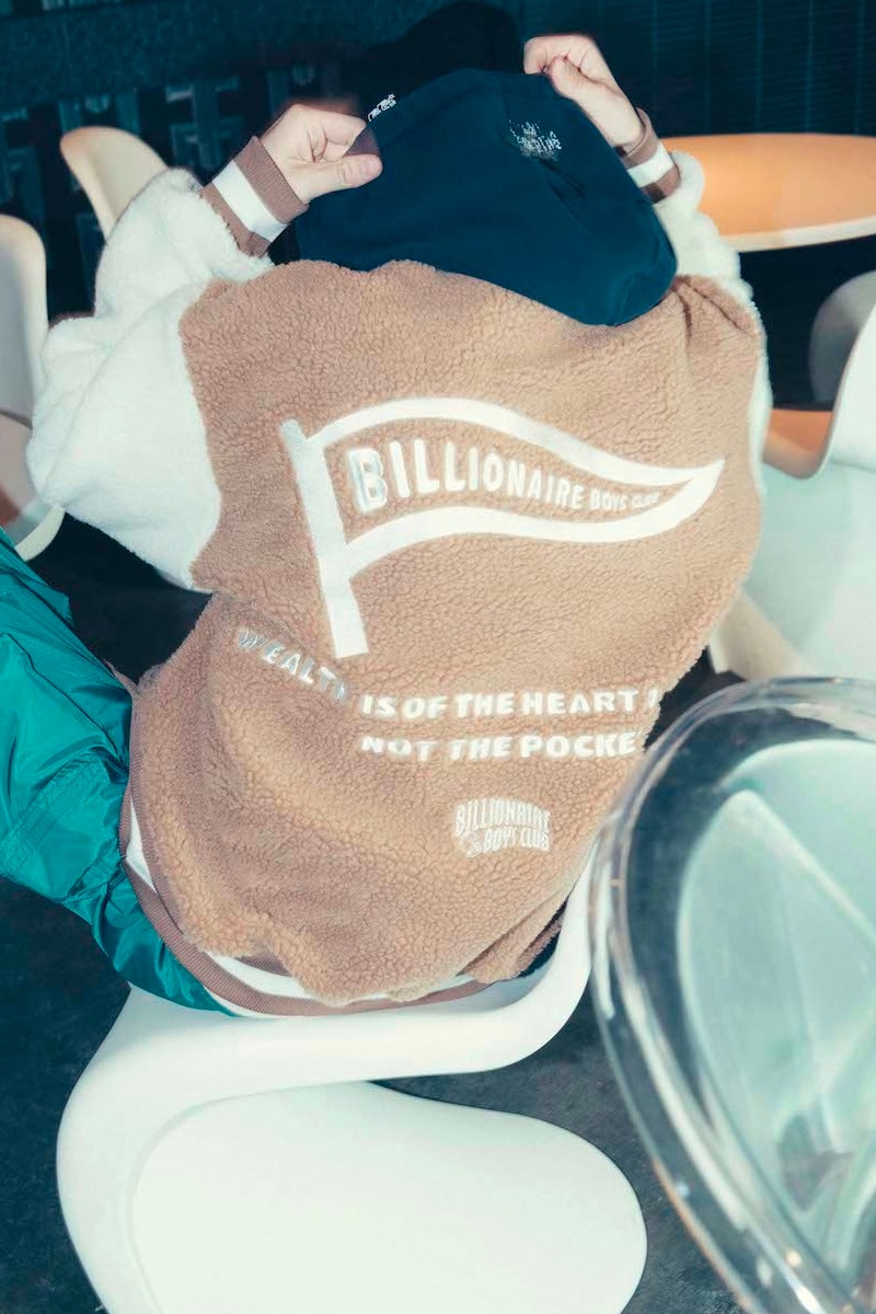 Billionair Boys Club fall winter 2021 fw21 lookbook pharrell williams collection jackets hoodies t-shirts flannel pants coruduroy teddy pins ilya kushinov