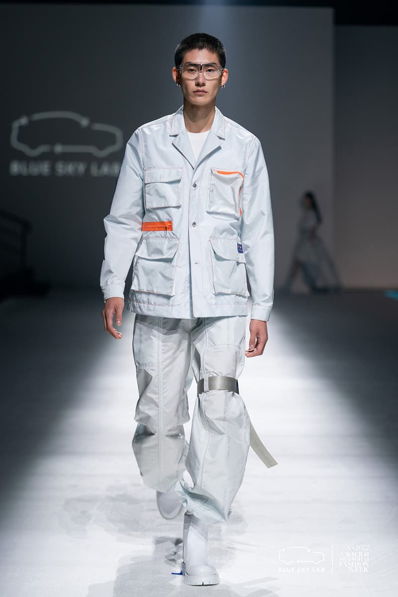 nio life blue sky lab recycling upcycling sustainable fashion shanghai fashion week collection exclusive china runway