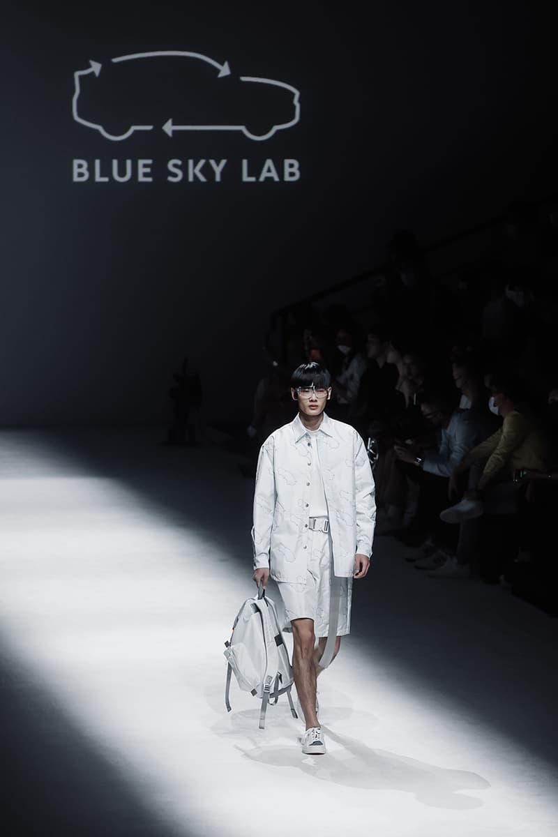 nio life blue sky lab recycling upcycling sustainable fashion shanghai fashion week collection exclusive china runway