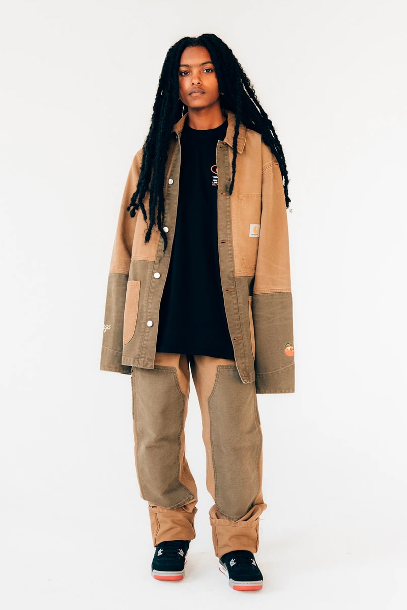 Bodega fall winter 2021 fw21 lookbook drop 1 drop 2 autumn t shirts beanies workwear flannel tweed baseball caps socks sling bag dsptch trail shoe retro release info 