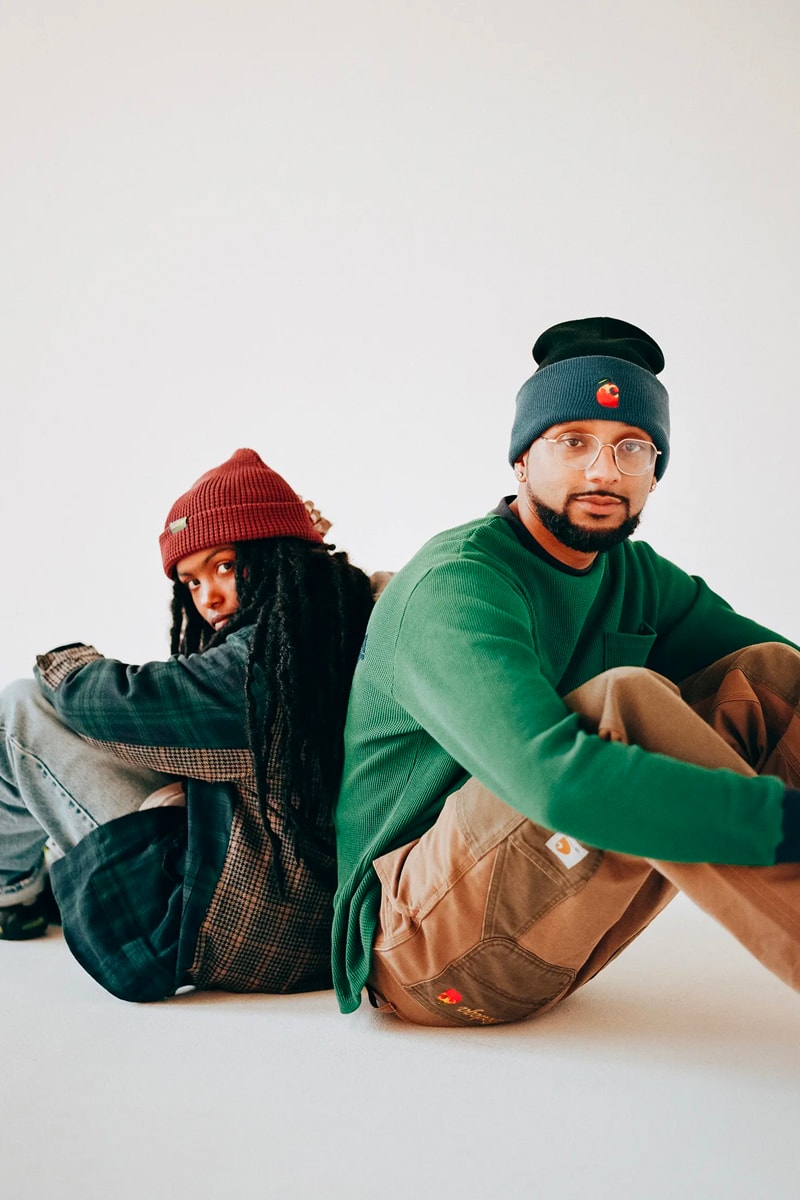 Bodega fall winter 2021 fw21 lookbook drop 1 drop 2 autumn t shirts beanies workwear flannel tweed baseball caps socks sling bag dsptch trail shoe retro release info 