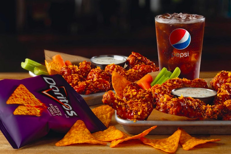 Buffalo Wild Wings' New Doritos Spicy Sweet Chili Flavored Sauce Chips Chicken Wings B-Dubs