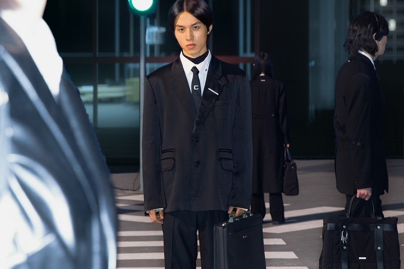 C2H4 Has Released Conceptual Film Future City Uniform for FW21 yixi chen future city shanghai formal work apparel black video release