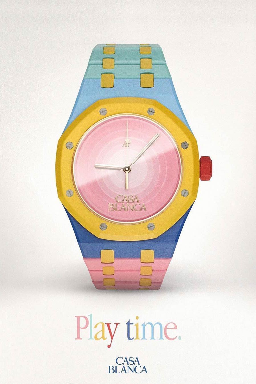 Casablanca x MAD Paris Audemars Piguet Royal Oak custom watches colorful instagram colorblocking luxury swiss automatic watches