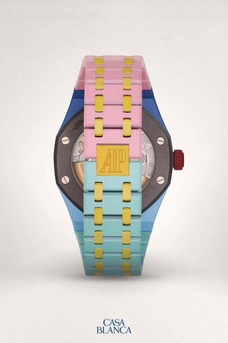 Casablanca x MAD Paris Audemars Piguet Royal Oak custom watches colorful instagram colorblocking luxury swiss automatic watches