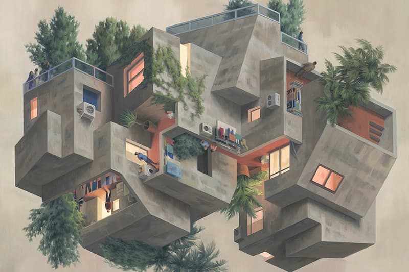 Cinta Vidal concrete painter acrylic lancaster moah museum art history structure Barcelona thinkspace
