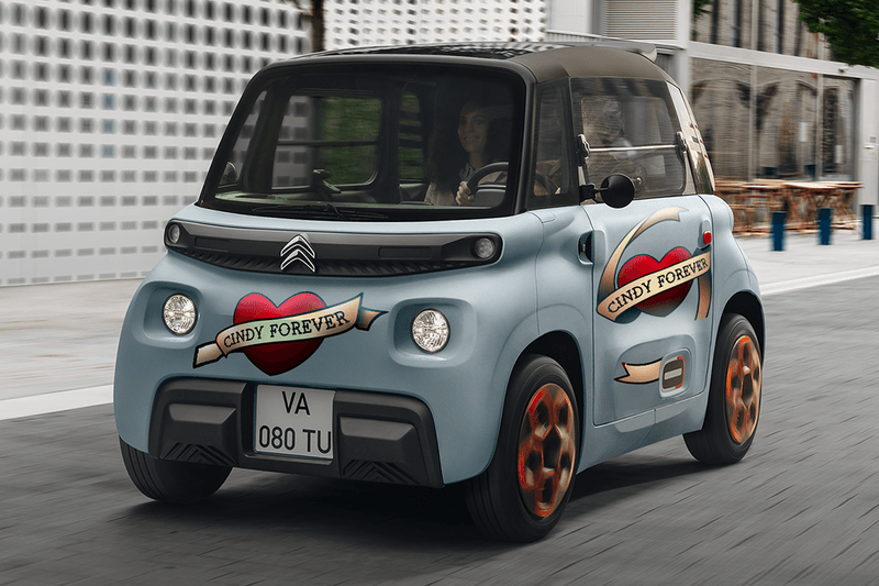 Citroën AMI Customization Program UK Decorative Stickers Jungle Tutti-Frutti Globetrotter Camo Tribe Trendy Flames Hot Wheels EV Electric Cars 