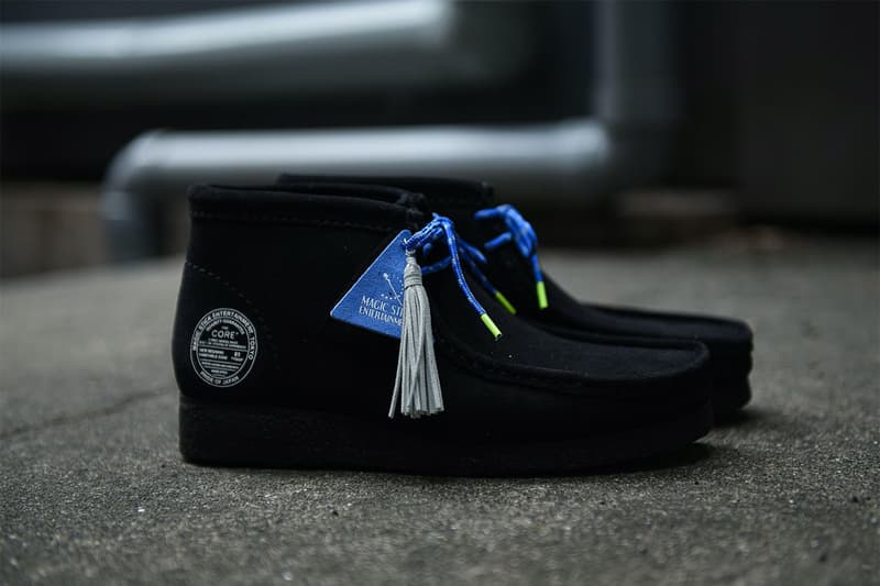 MAGIC STICK x Clarks Originals Wallabee Boot collaboration release info 