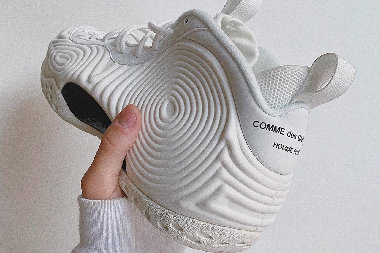 comme des garcon cdg nike air foamposite one white release info date store list buying guide photos price