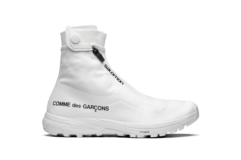 COMME des GARÇONS x Salomon Sportstyle XA-Alpine Mid Cross CdG Rei Kawakubo Fall 2021 Runway Show Release Information Collaboration Drop Date Closer First Look