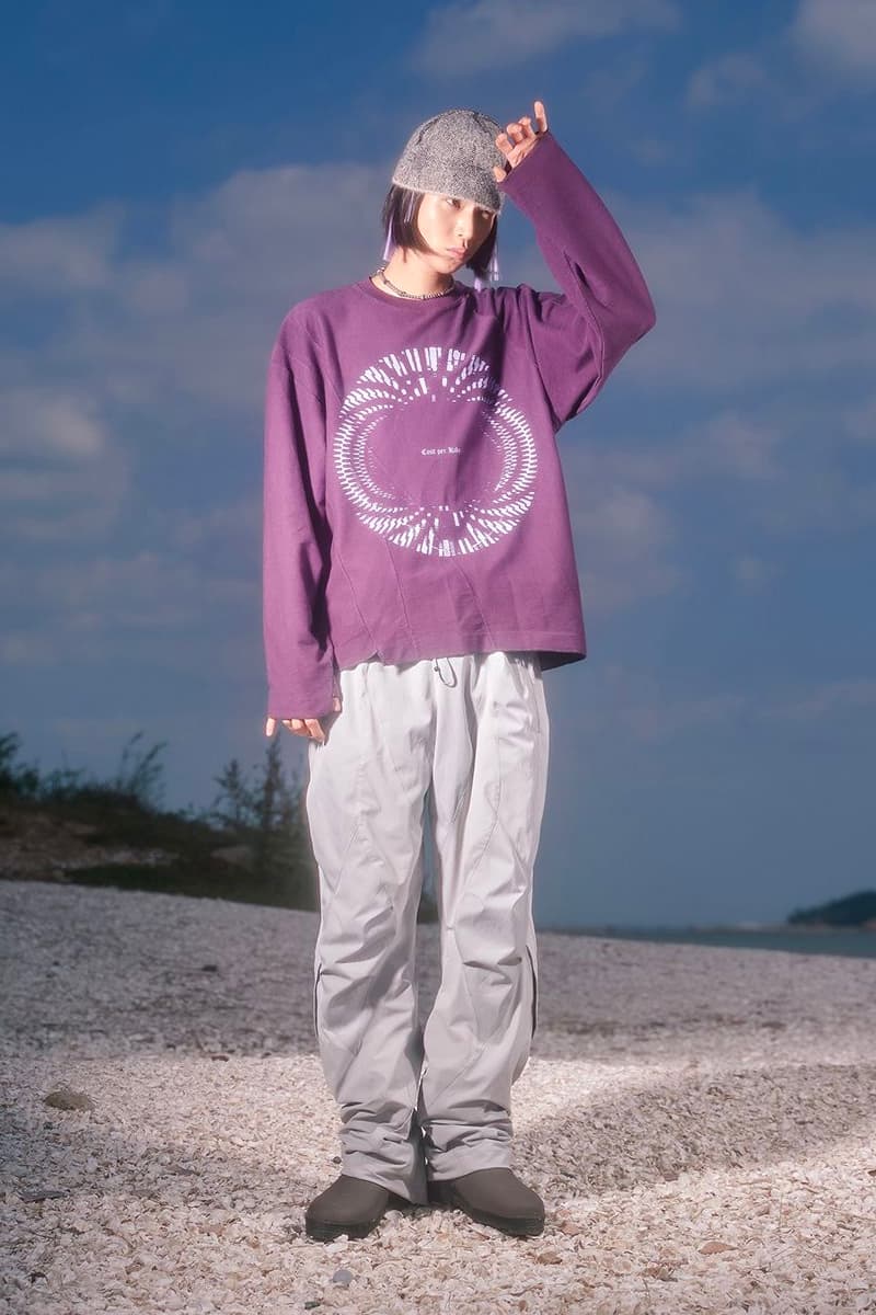 Cost per Kilo Sixth Collection Lookbook withering away trivial emotions design sea nature asymettric pockets zipper details outwear fall winter 2021 release info