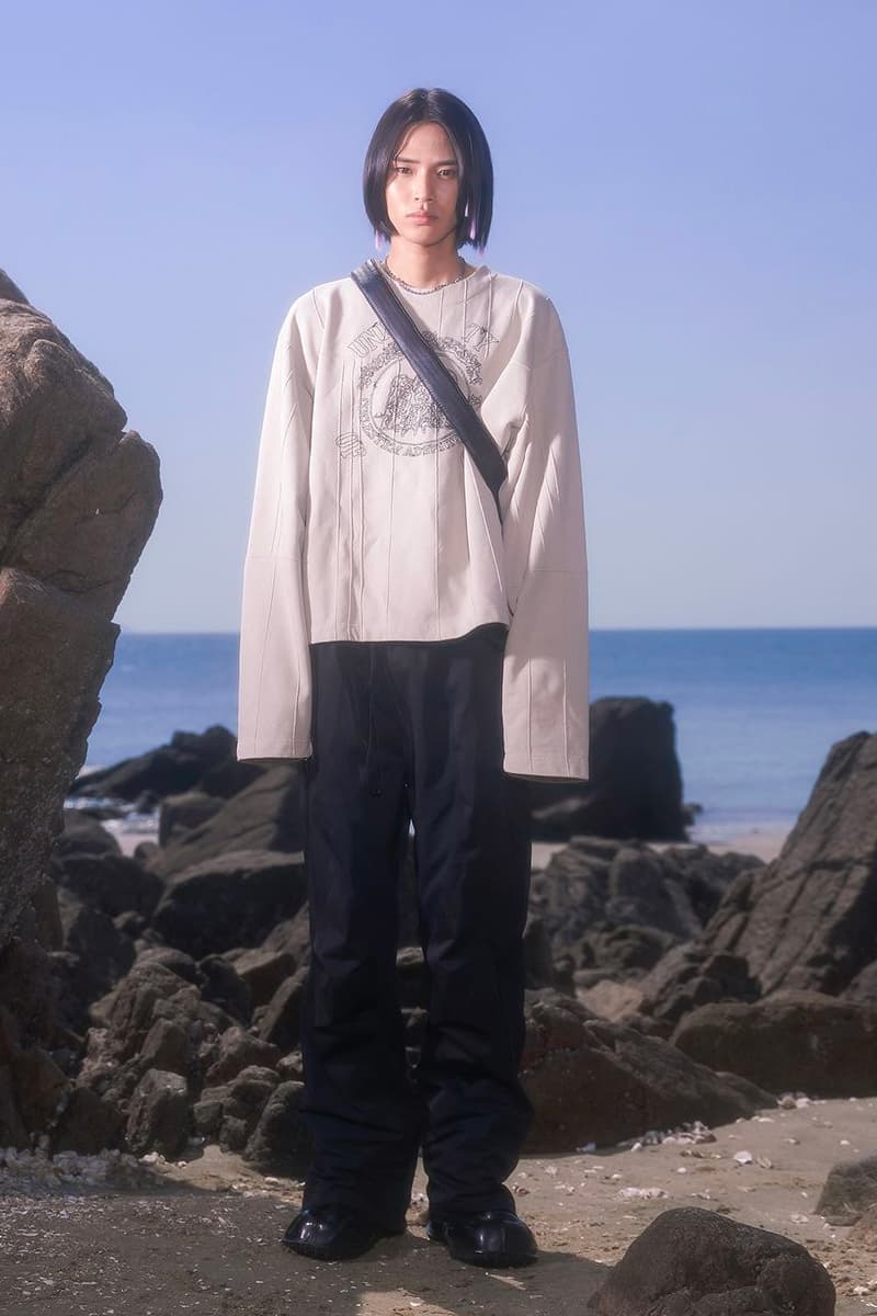 Cost per Kilo Sixth Collection Lookbook withering away trivial emotions design sea nature asymettric pockets zipper details outwear fall winter 2021 release info