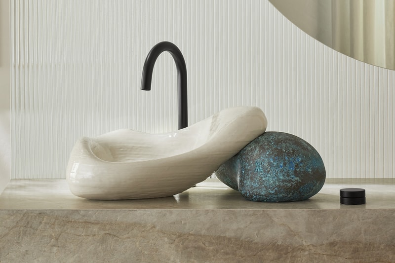 Daniel Arsham Kohler Sink Design Collaboration Rock.01 3-D printed ceramics technology