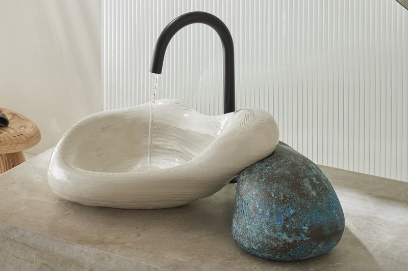Daniel Arsham Kohler Sink Design Collaboration Rock.01 3-D printed ceramics technology