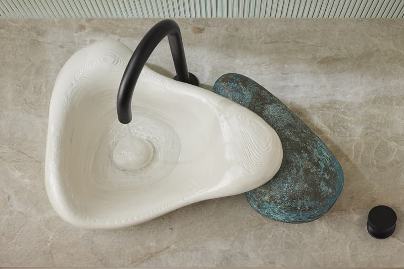 Daniel Arsham Kohler Sink Design Collaboration Rock.01 3-D printed ceramics technology