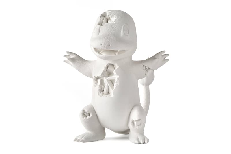 Daniel Arsham Pokémon CRYSTALIZED CHARMANDER Relic Figure Relics of Kanton Through Time