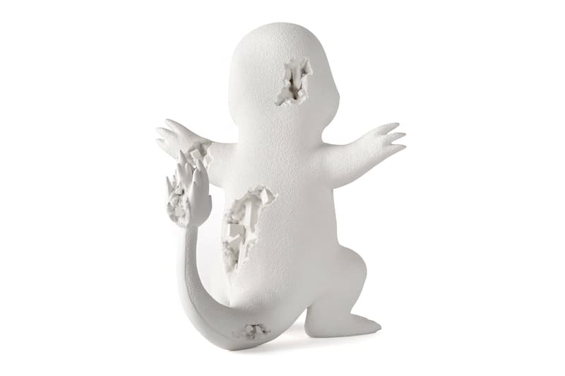 Daniel Arsham Pokémon CRYSTALIZED CHARMANDER Relic Figure Relics of Kanton Through Time 