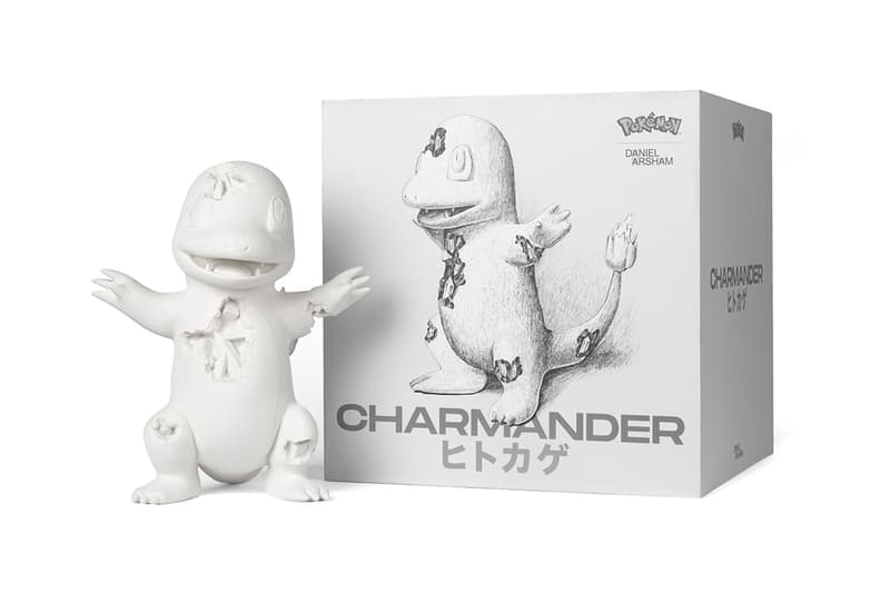 Daniel Arsham Pokémon CRYSTALIZED CHARMANDER Relic Figure Relics of Kanton Through Time 